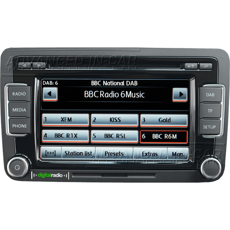 Volkswagen VW RCD 510 DAB Retrofit Advanced In Car