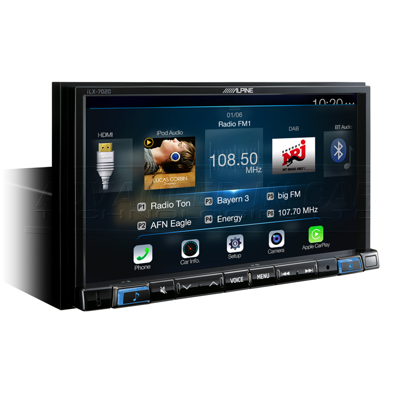 Alpine iLX702d with Apple CarPlay & Android Auto