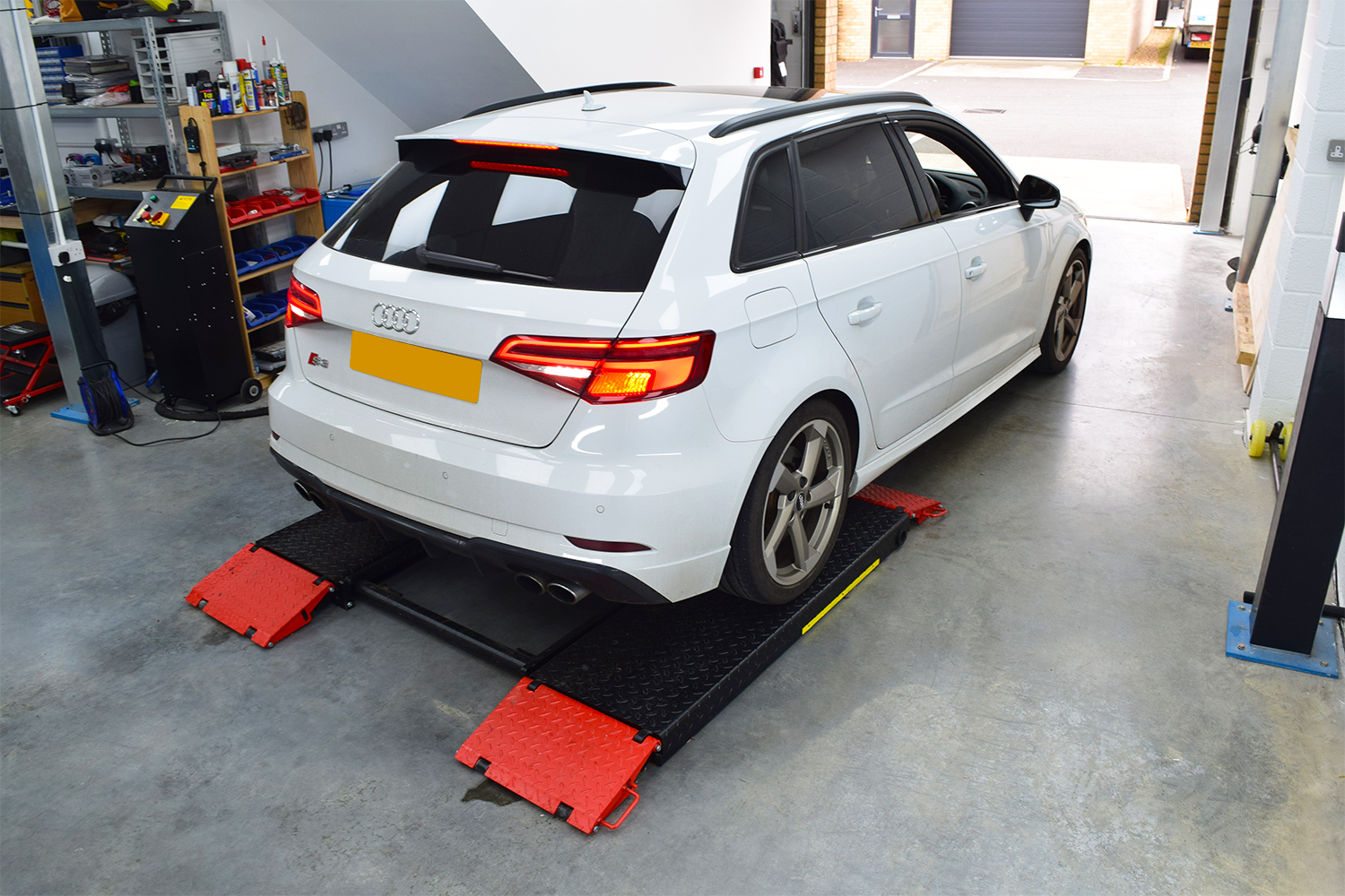 Audi S3 Drives on to AICT Ramp