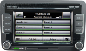 Volkswagen RCD 510 - Bluetooth Display (Optional Extra)