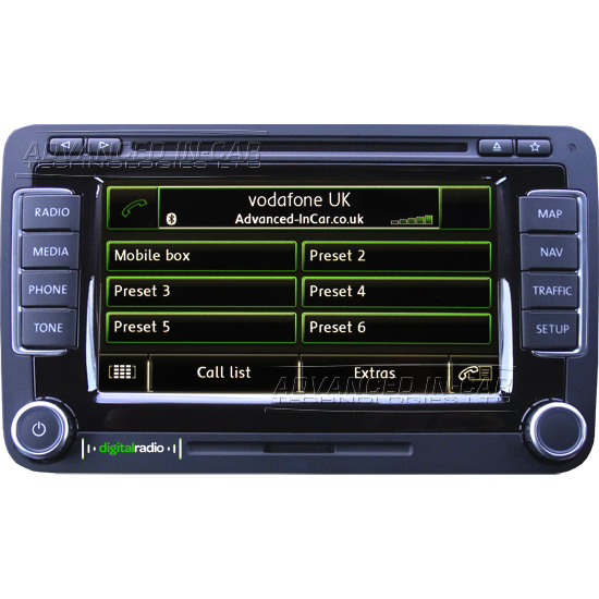 Volkswagen RNS 510 DAB Navigation – Bluetooth (Optional Extra)