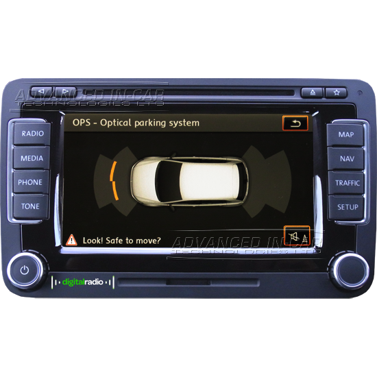 Volkswagen RNS 510 DAB Navigation – Optical Parking System (Optional Extra)