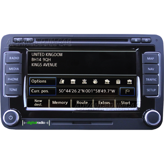 Volkswagen RNS 510 DAB Navigation – Address