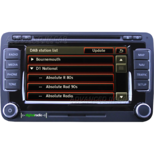 Volkswagen RNS 510 DAB Navigation - Digital Radio Station List