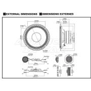 Alpine S2-S80C S-Series 20cm (8”) Component 2-Way Speakers