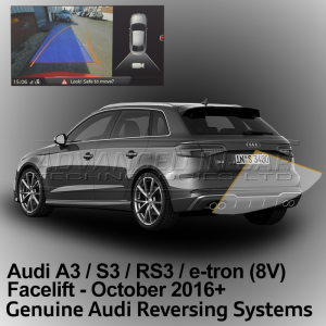 Audi A3 / S3 / RS3 (8V) 2017+ Facelift Reversing Camera Retrofit
