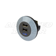 Dual Front Fitting 5V (3A) USB Charger Kit