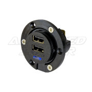 Dual Front Fitting 5V (3A) USB Charger Kit