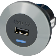 Single Front Fitting 5V (2.1A) USB Charger Kit