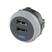 Dual Rear Fitting 5V (3A) USB Charger Kit