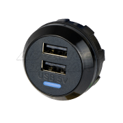 Dual Rear Fitting 5V (3A) USB Charger Kit