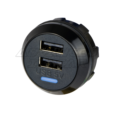 Dual Rear Fitting 5V (3A) USB Charger Kit