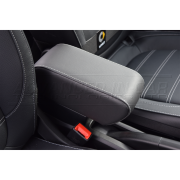 Smart 453 Leather Armrest – White Stitch