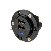 Dual Front Fitting 5V (3A) USB Charger Kit