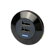 Dual Front Fitting 5V (3A) USB Charger Kit