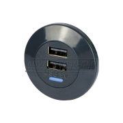 Dual Front Fitting 5V (3A) USB Charger Kit