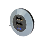 Dual Front Fitting 5V (3A) USB Charger Kit