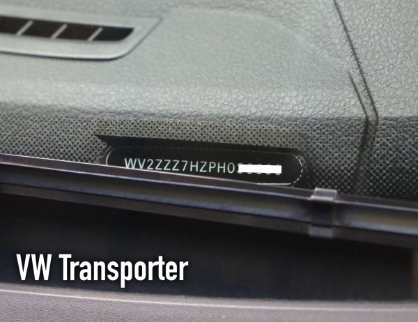 VW Transporter VIN