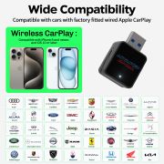 AIC Wired to Wireless Apple CarPlay & Android Auto Adapter